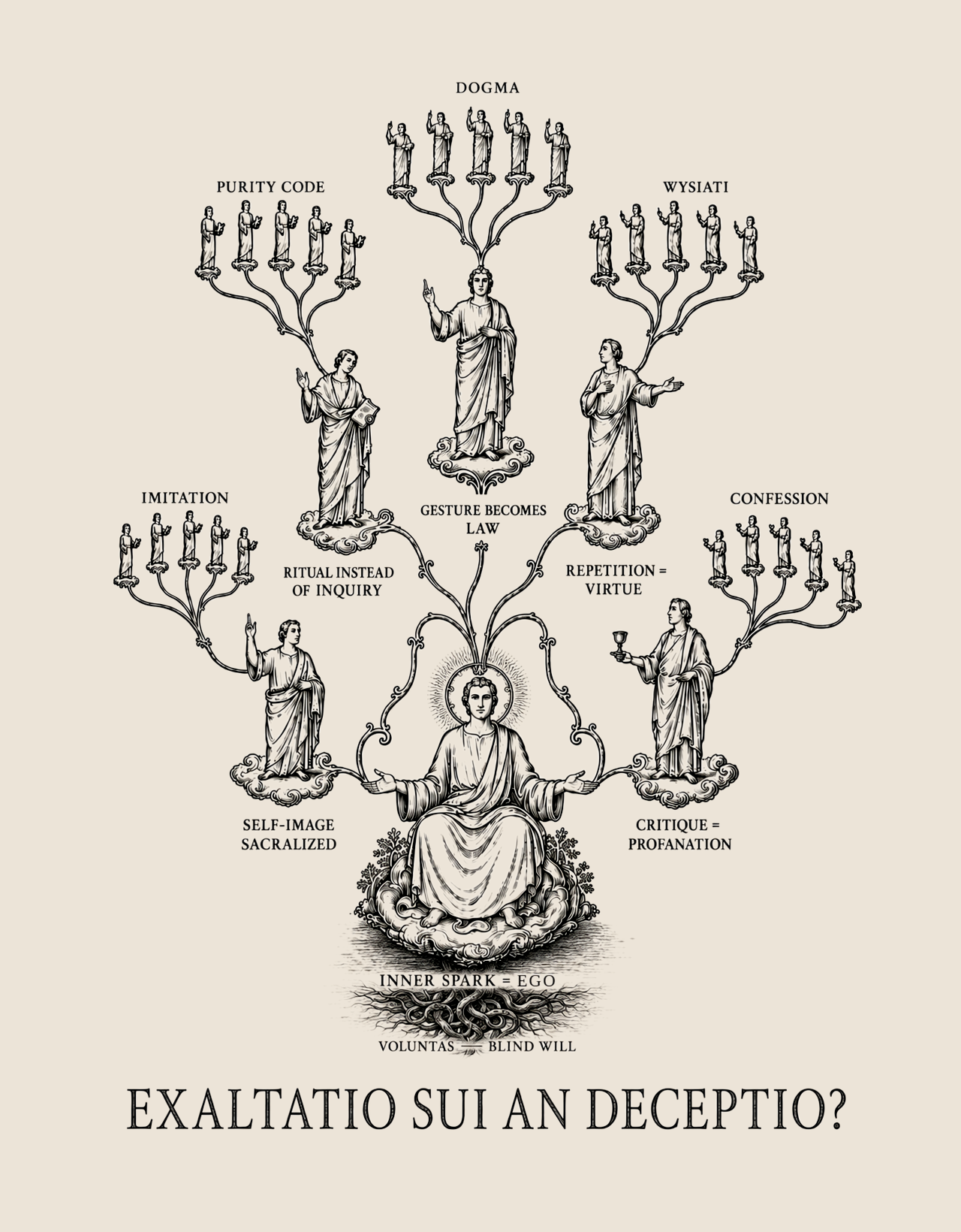 Exaltatio sui an deceptio — tree of the inner spark